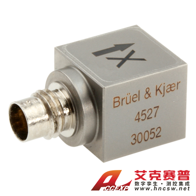HBK 4527型  三軸加速度計(jì)，高溫，10 mV/g，側(cè)面接頭，氣密，M3螺紋孔，不含電纜