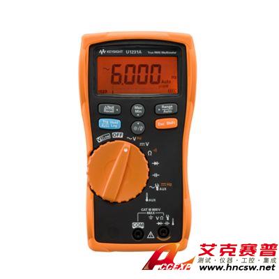 keysight是德 U1231A 手持式數字萬用表，3位半，基礎型